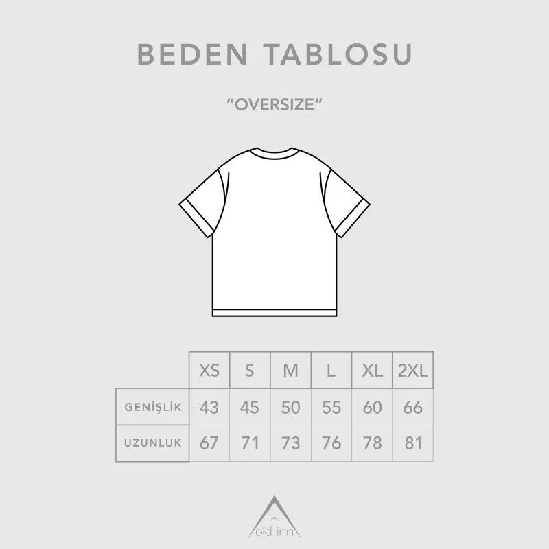 Oversize Tişört - Antrasit