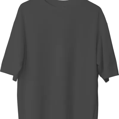 Oversize Tişört - Antrasit