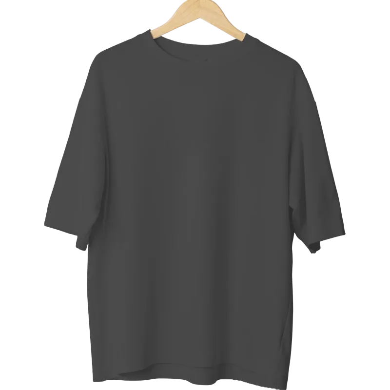 Oversize Tişört - Antrasit