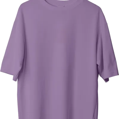 Oversize Tişört - Mor