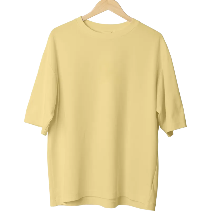 Oversize Tişört - Sarı